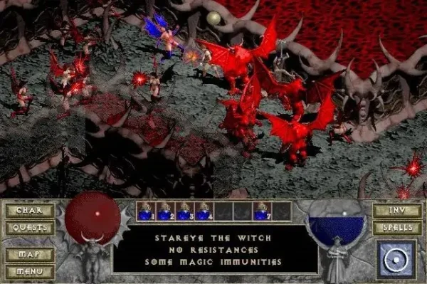 Imagen Gameplay Demostracion Cómo se ve el Juego Diablo 1