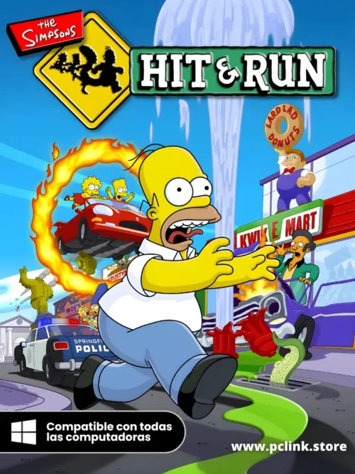 PORTADAVIDEOJUEGO PCLINK (17) Los Simpsons Hit & Run Completo para PC