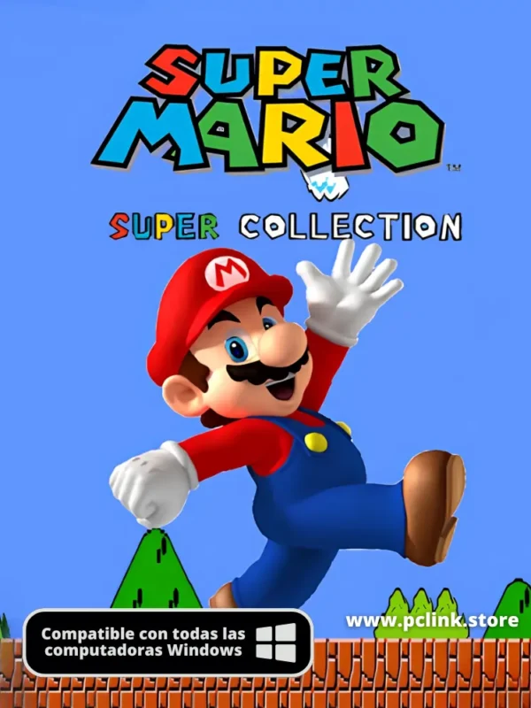 Copy of PORTADAVIDEOJUEGO PCLINK Super Mario Colección Retro para PC