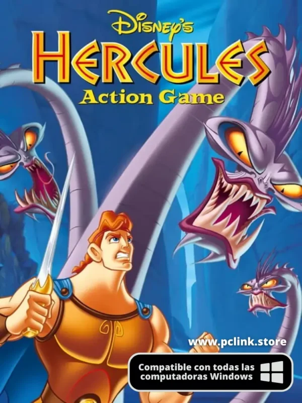 PORTADAVIDEOJUEGO PCLINK (13) Disney’s Hercules Juego (1997) para PC