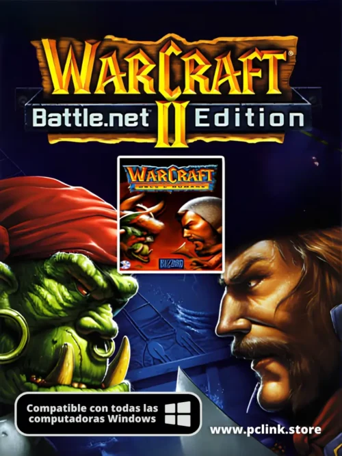 PORTADAVIDEOJUEGO PCLINK (14) Warcraft 1 y 2 Bundle Completo para PC